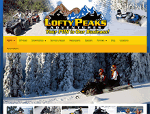 Tablet Screenshot of loftypeaks.com